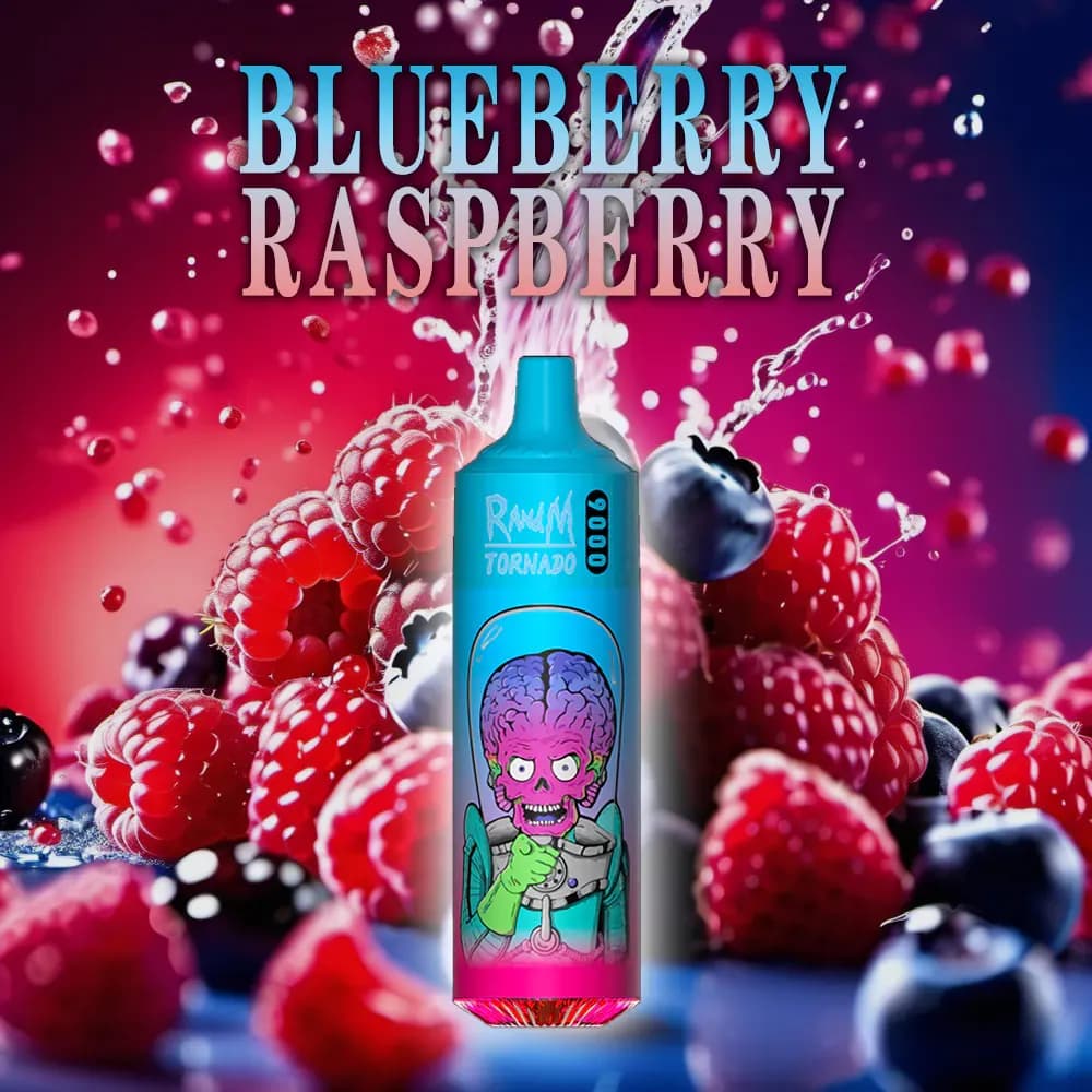 Puff jetable RandM Tornado 9000 Blueberry Raspberry