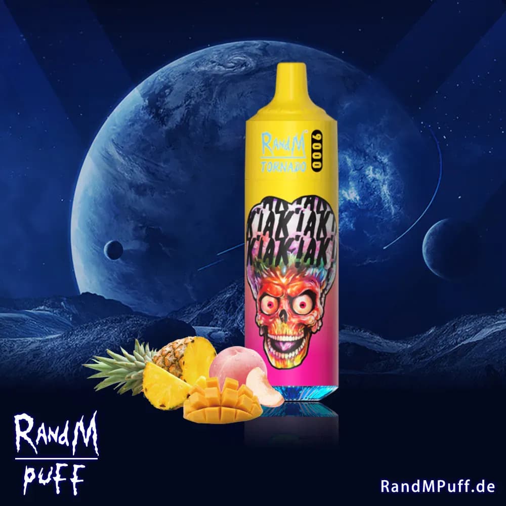 Puff jetable RandM Tornado 9000 Pêche Mangue Ananas