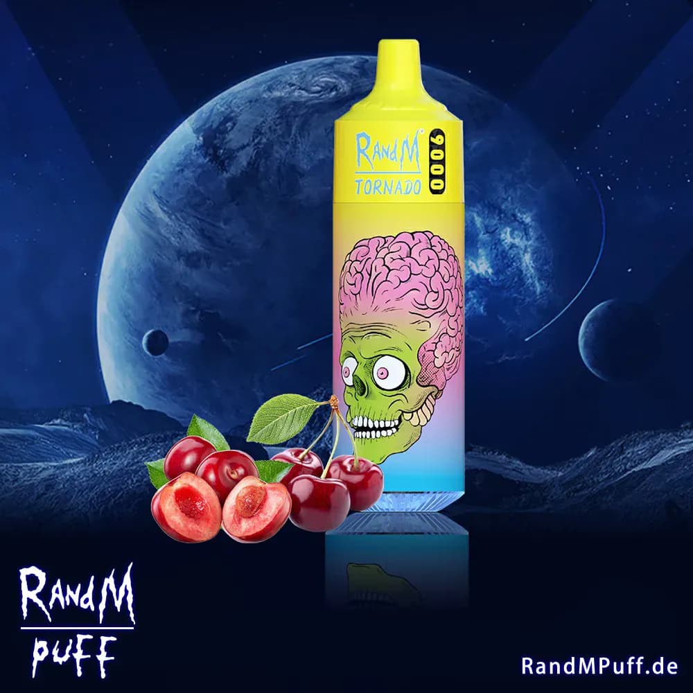 Puff jetable RandM Tornado 9000 Cherry Ice