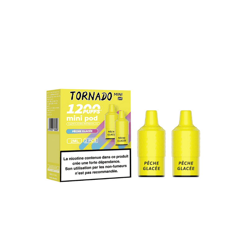 Recharge Tornado Mini Fumot - 2 Pods 2ml 20mg - Pêche Glacée