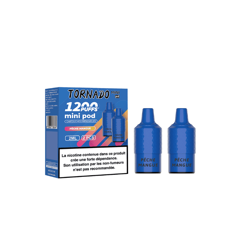 Recharge Tornado Mini Fumot - 2 Pods 2ml 20mg - Pêche Mangue